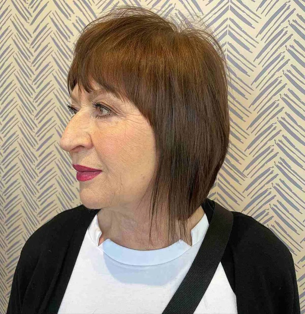 Stylish Blended Layers for Short Hairstyles for Women Over 60