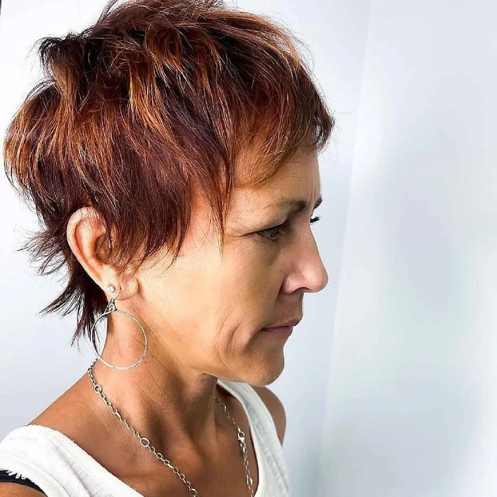Stylish Razor Cut Shaggy Pixie