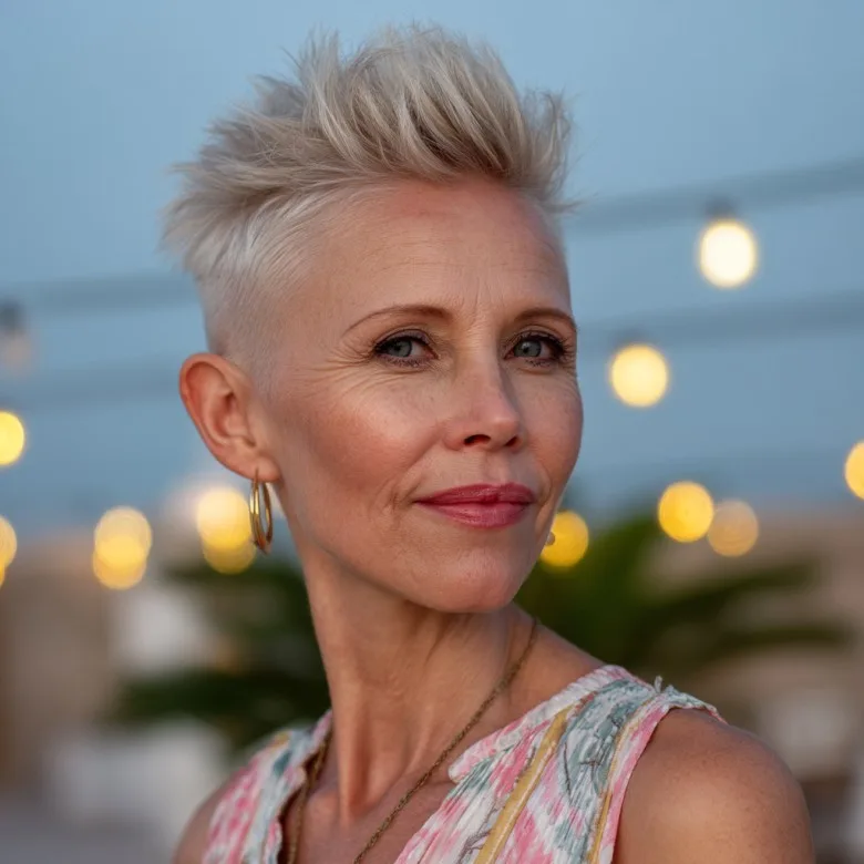 Stylish Short Spiked Cut with Textured Layers