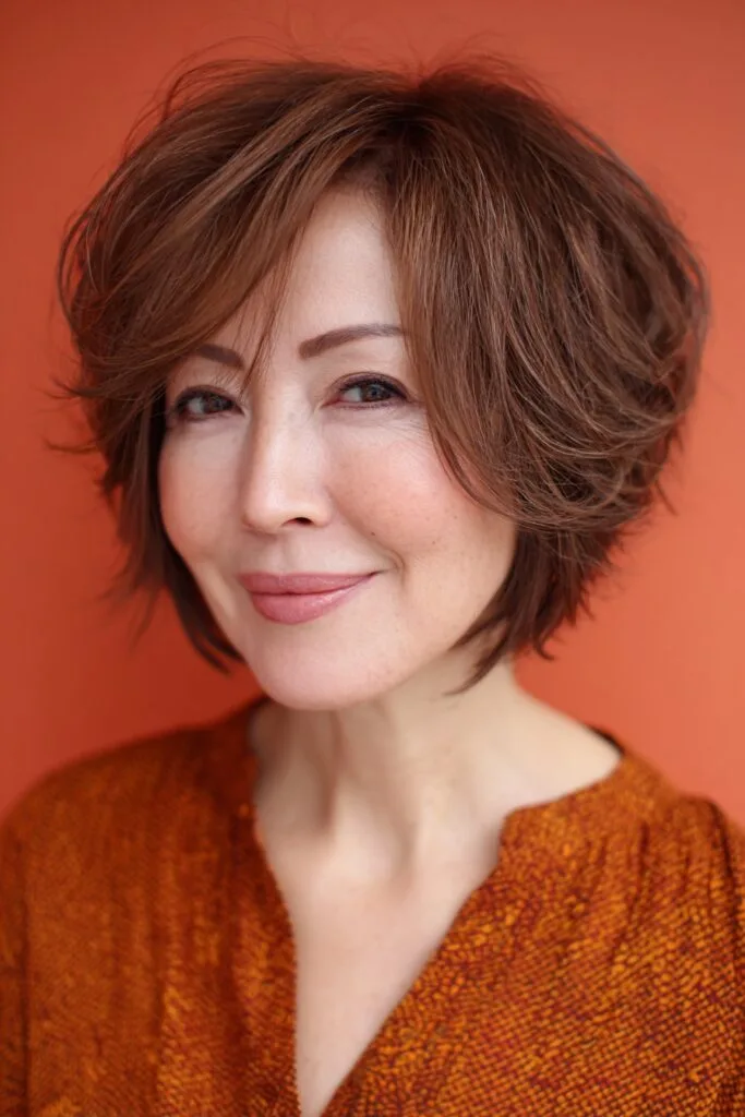 Stylish Textured Bob with Lively Movement