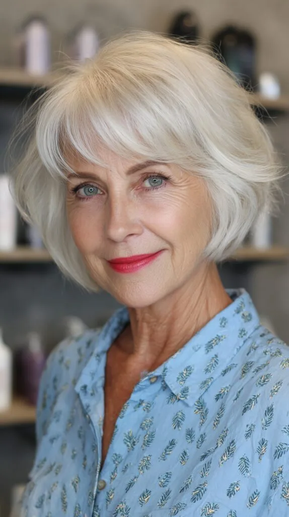 Stylish Textured Short Bob with Soft Waves