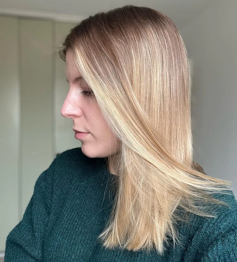 Subtle Light Blonde Cut with Soft Ends