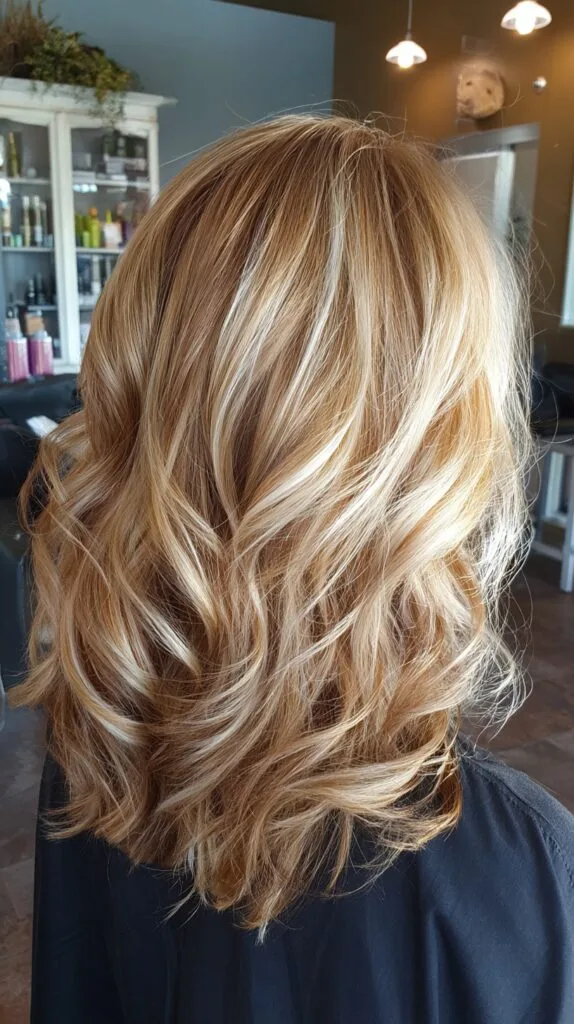 Sumptuous Caramel Waves with Voluminous Lift