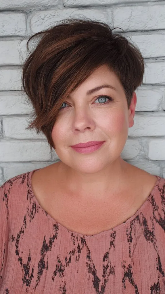 Textured Asymmetrical Cut with Long Side Bangs