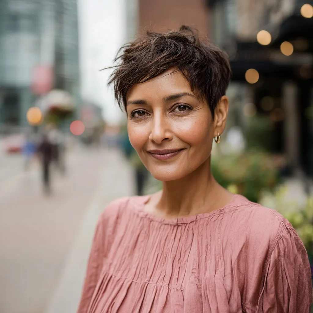 Textured Choppy Pixie Cut with Soft Definition