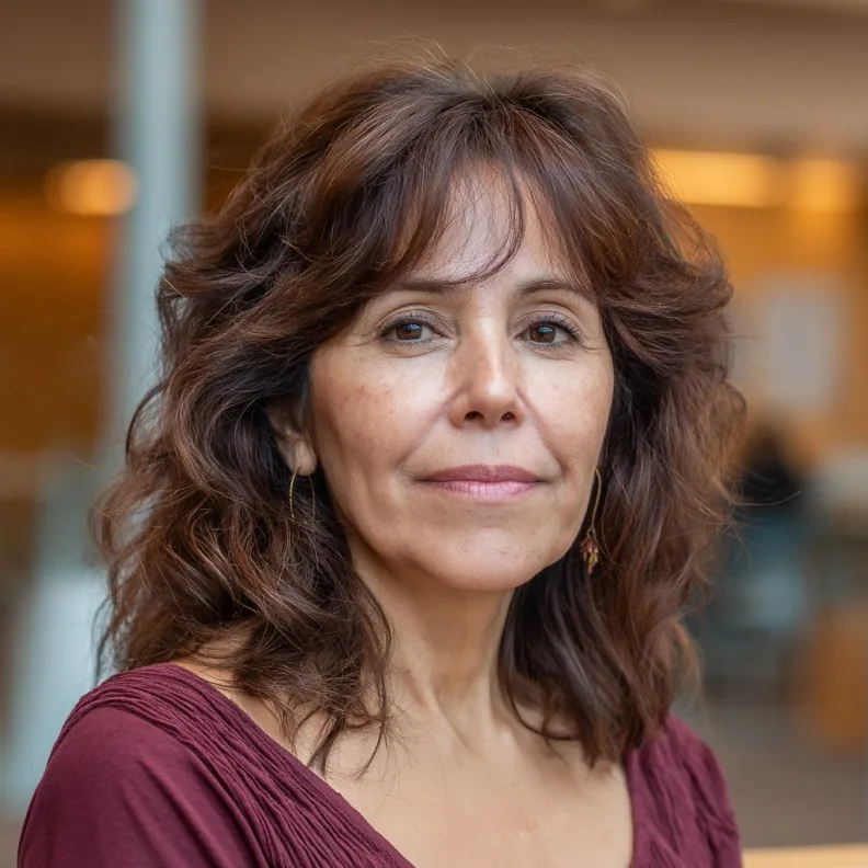 Textured Curtain Bangs with Soft Layers and Natural Movement
