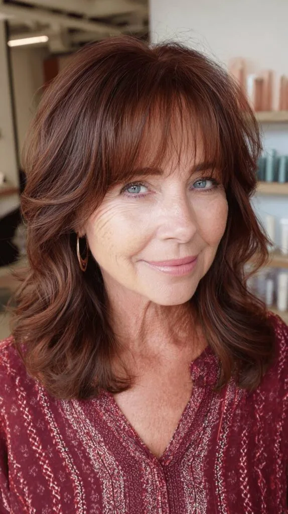 Textured Layered Cut with Soft Face-Framing Bangs