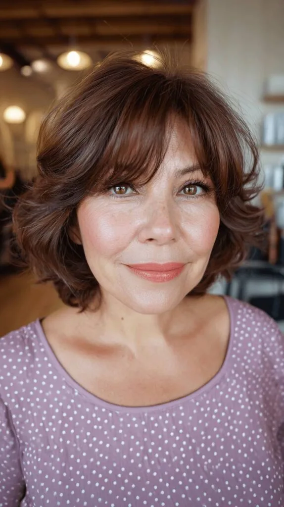 Textured Layered Cut with Soft Volume and Face-Framing Bangs