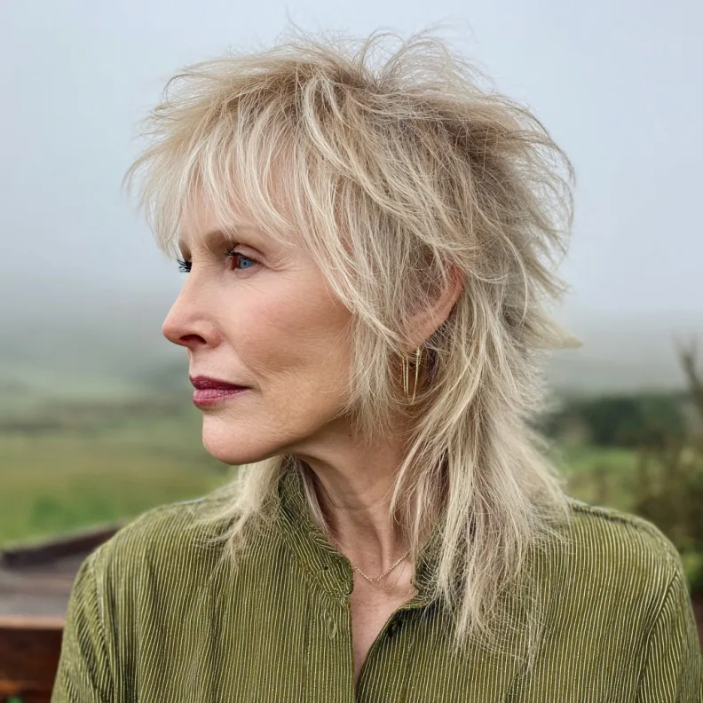 Textured Layered Shag with Effortless Volume