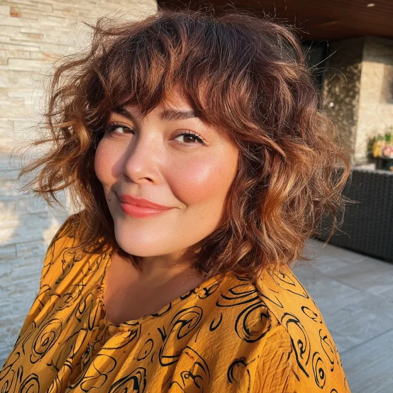 Textured Layered Shag with Soft Highlights