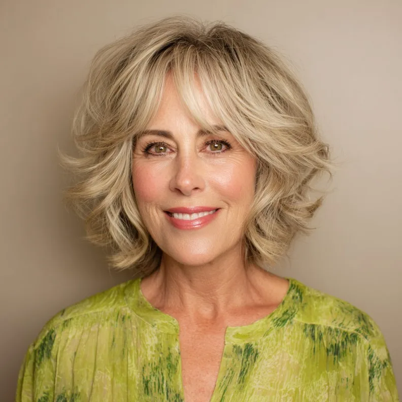 Textured Layered Shag with Soft Waves