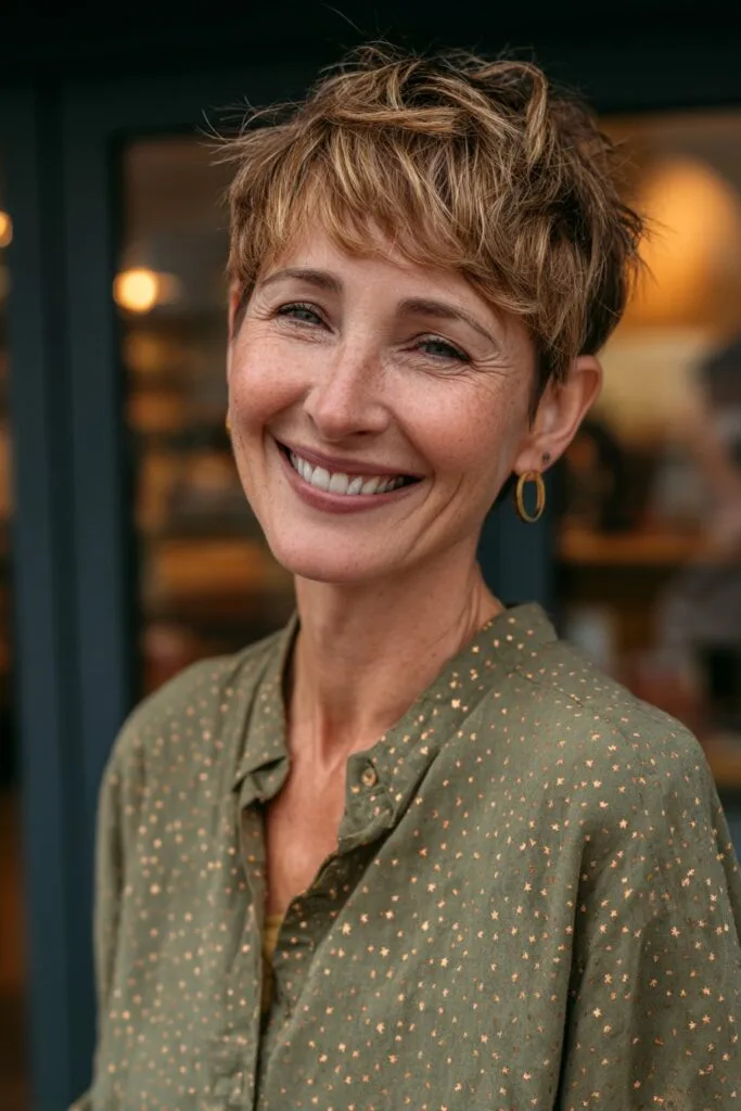 Textured Pixie Cut with Playful Layers