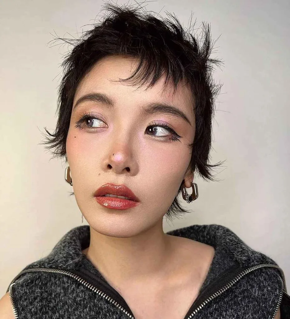 Textured Pixie for Women Over 70 with Fine Hair
