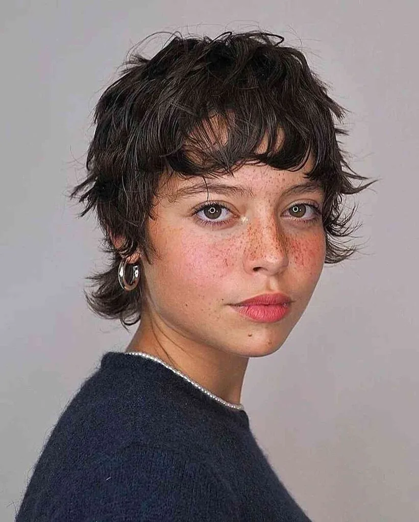 Textured Pixie with Bangs