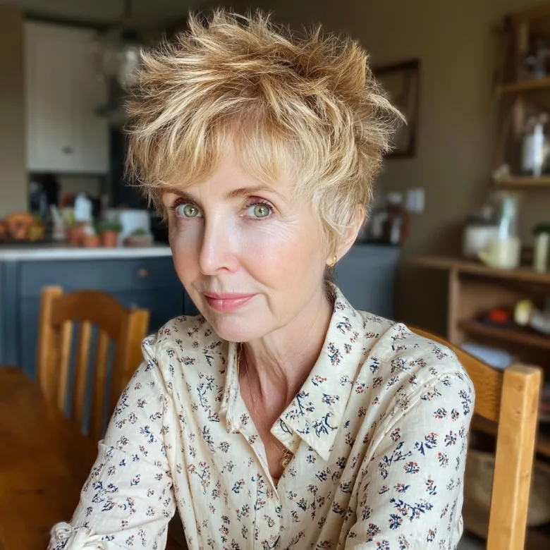 Textured Pixie with Effortless Lift