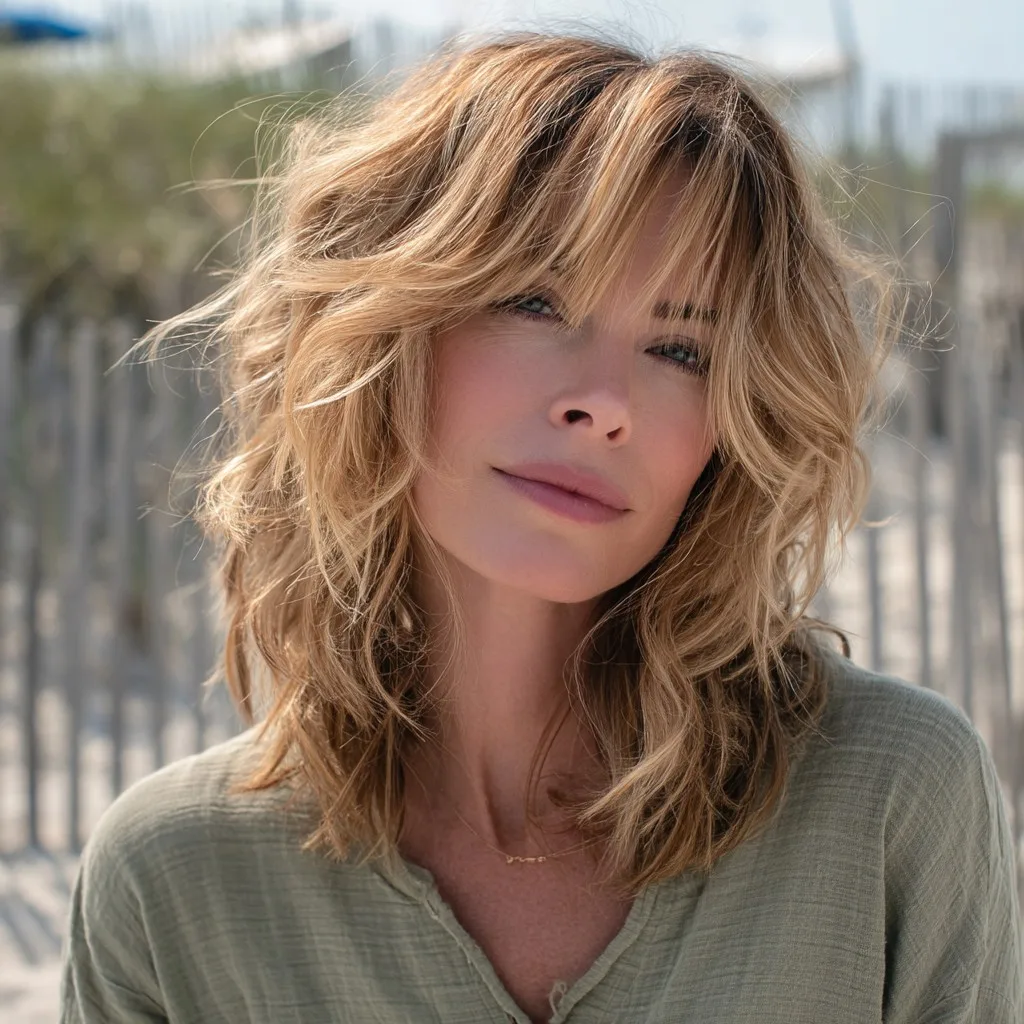 Textured Shag with Wispy Bangs and Soft Layers