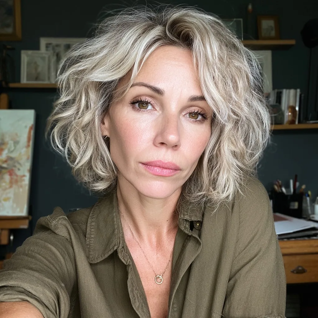 Textured Shaggy Cut with Soft Volume