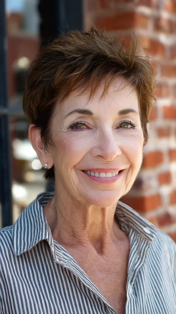 Textured Short Pixie Cut for Fine Hair