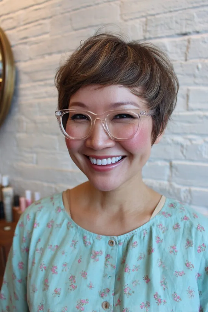 Textured Short Pixie Cut with Soft Volume