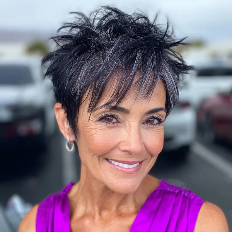 Textured Short Pixie with Dynamic Layers