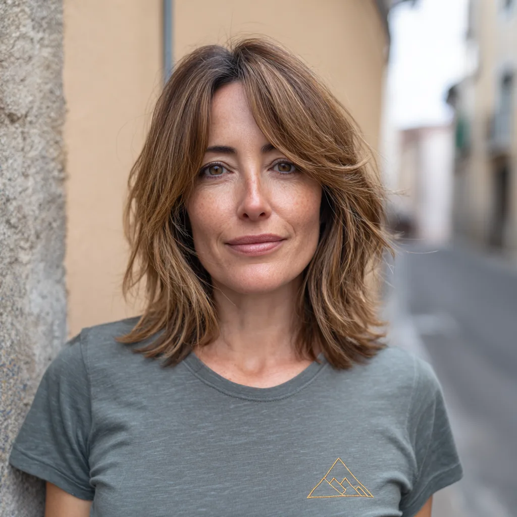 Textured Shoulder-Length Cut with Subtle Layers