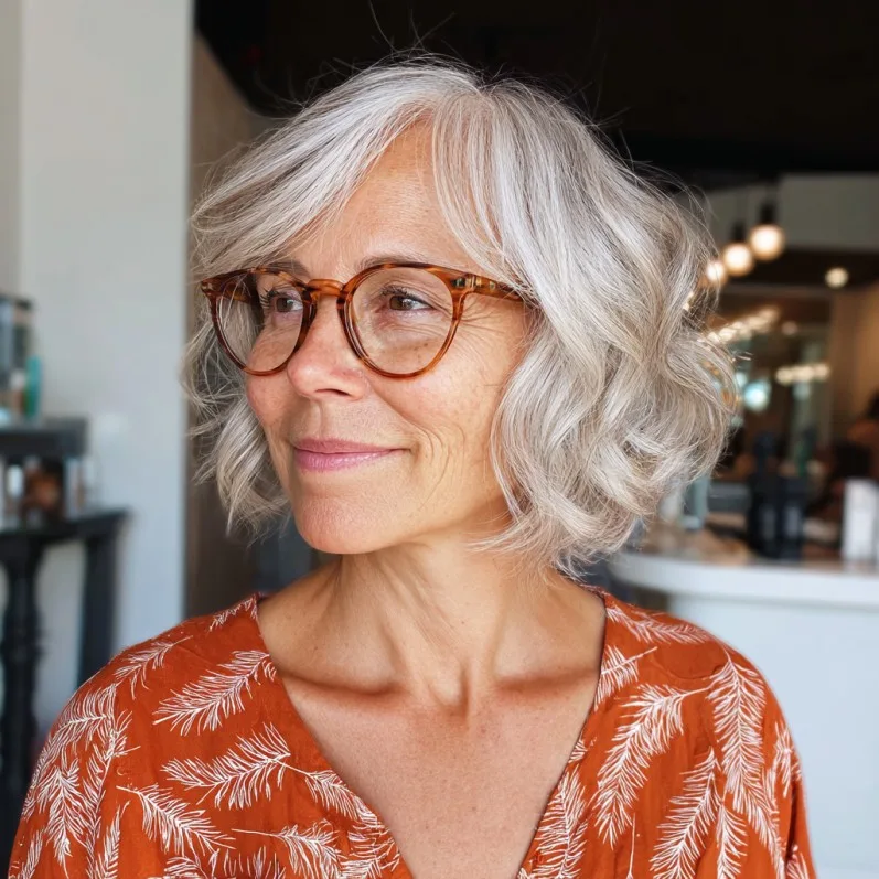 Textured Soft Waves with Subtle Highlights