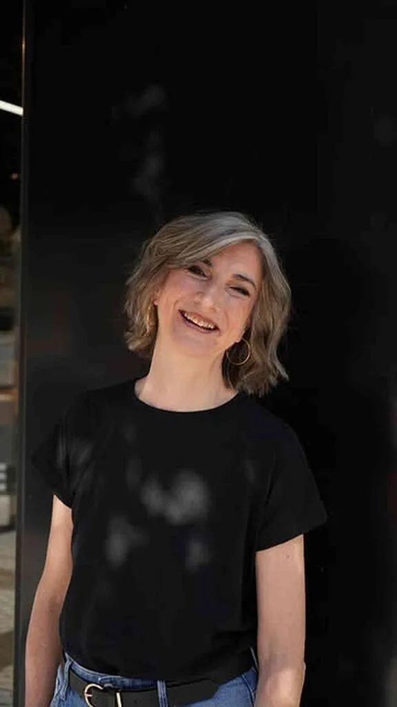 Textured Wavy Bob for Gray Hair