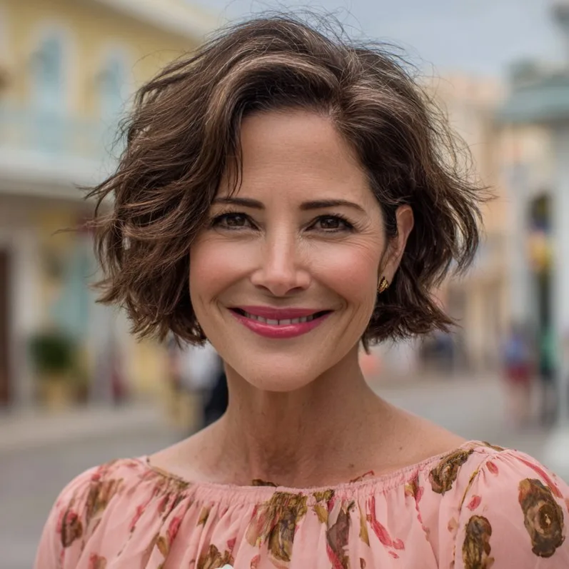 Textured Wavy Bob with Soft Volume