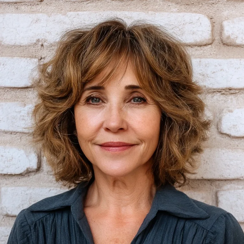 Textured Wavy Neck-Length Cut with Soft Volume