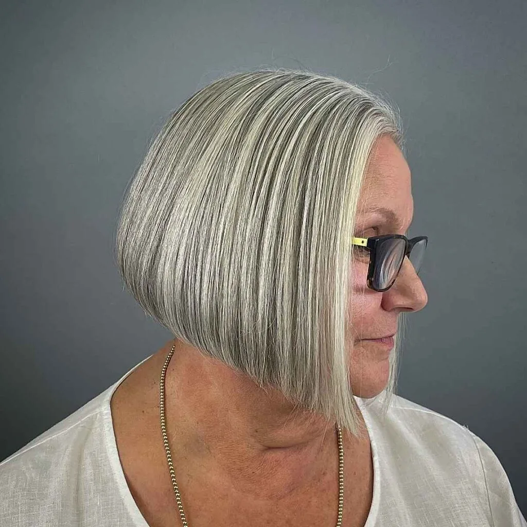The Graduated A-Line Bob for women past their sixties