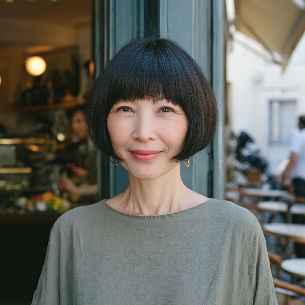 Trendy Textured Bowl Cut with Soft Edges