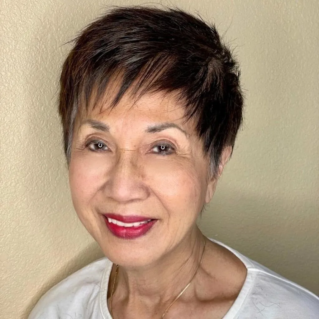 Youthful-Looking Pixie Cut for Short Thin Hair