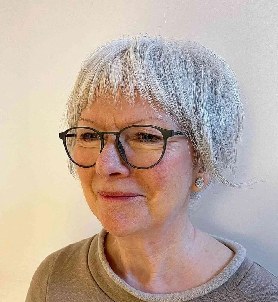 Bixie Cut with Short Bangs