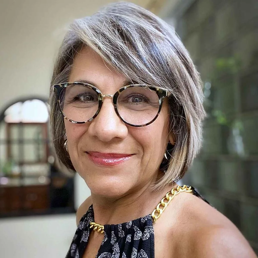Bob Inspired by Helen Mirren for a woman over 60