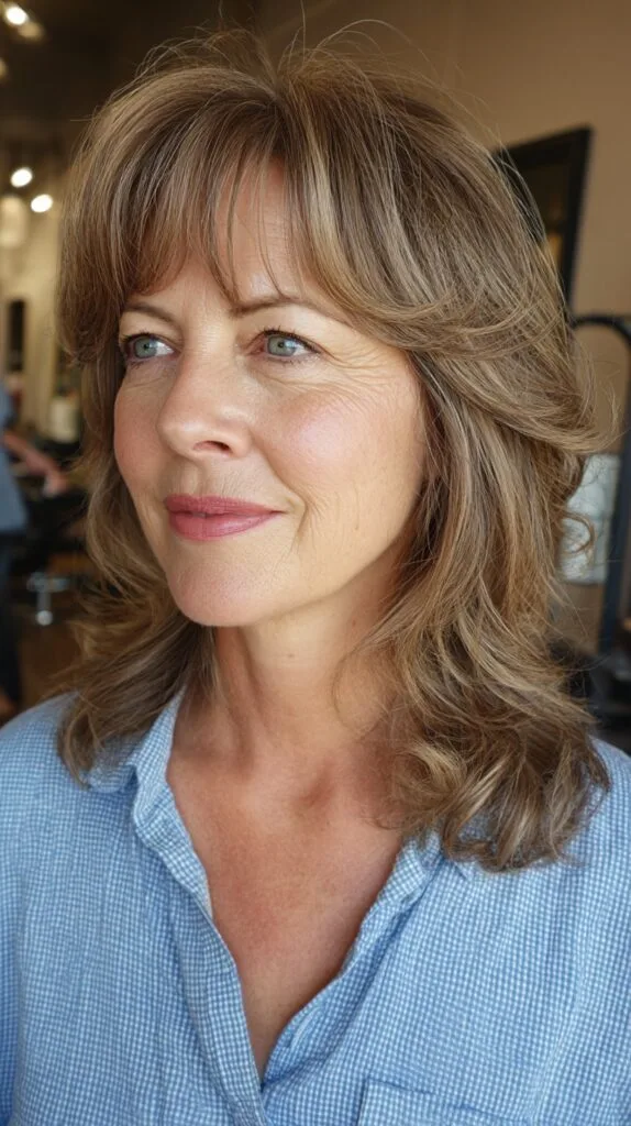 Breezy Blonde Layers with Soft Bangs