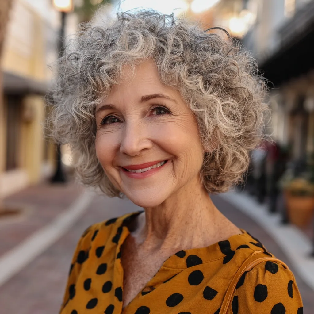 Charming Short Curly Cut with Soft Volume