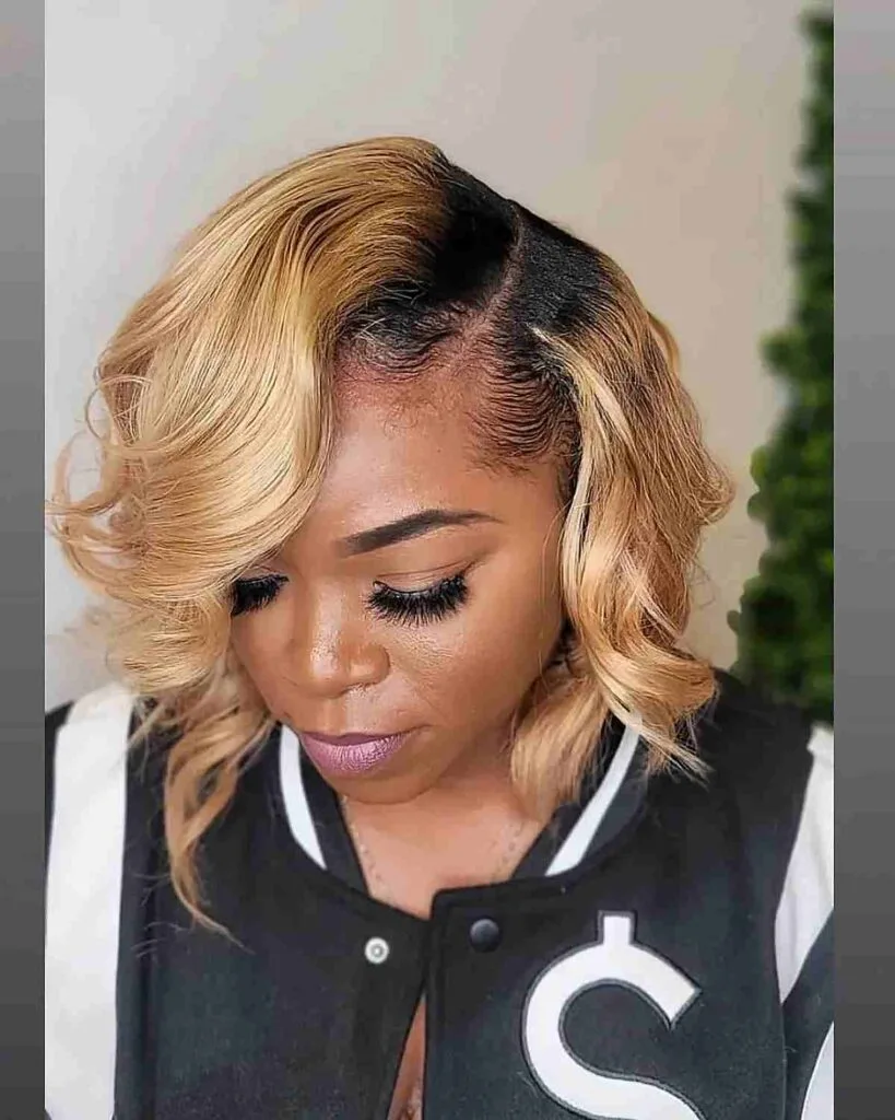 Charming Side-Swept Bangs with Curls for Women Over 40