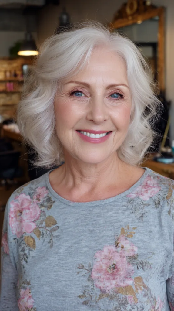 Charming Soft Curly Bob with Subtle Layers