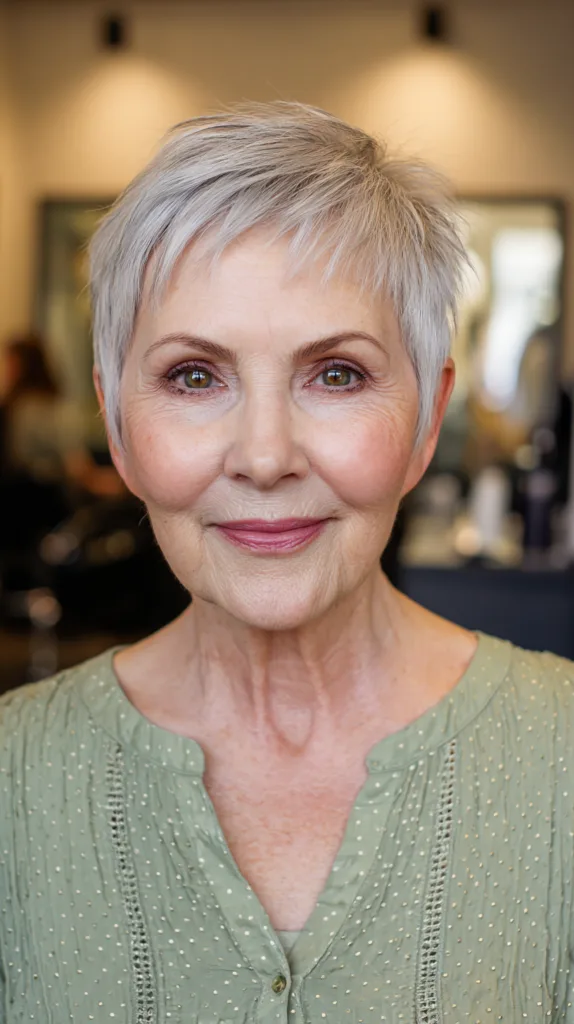 Charming Textured Micro Pixie with Subtle Layers