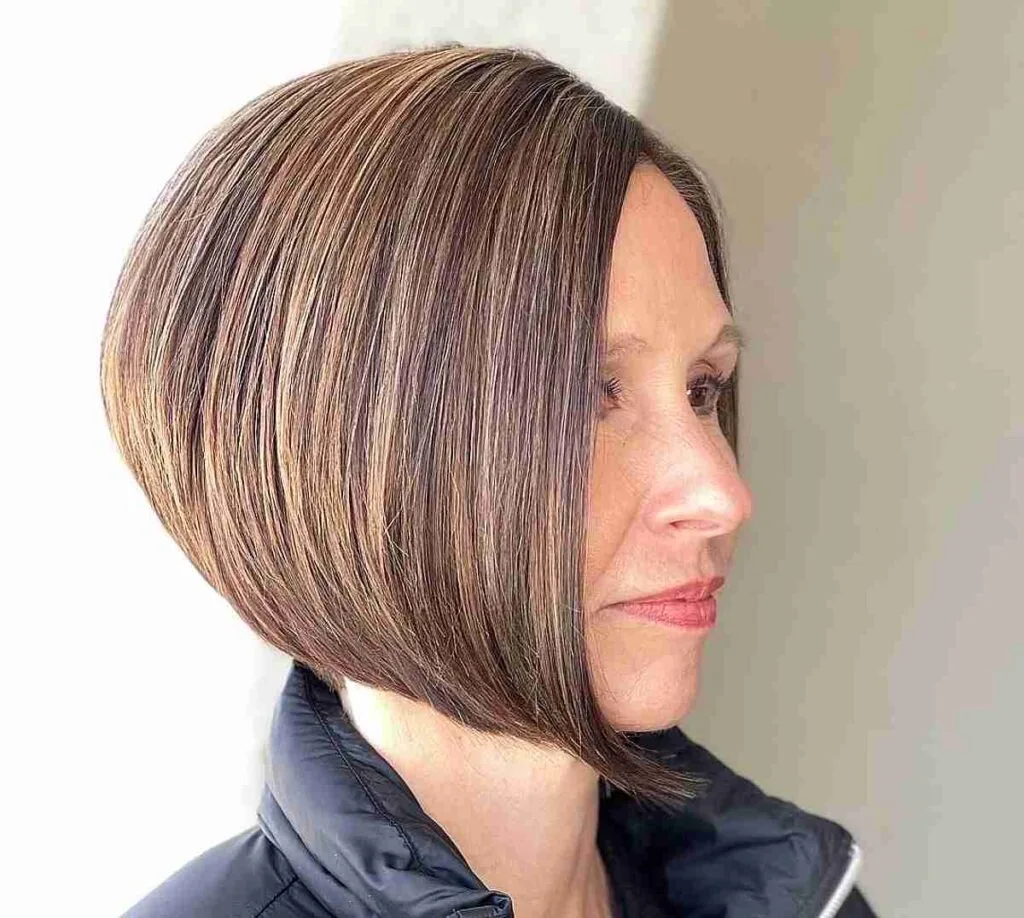 Chic Asymmetrical Bob for Black Women Over 40