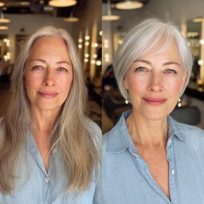 Chic Blended Pixie Bob with Gentle Highlights