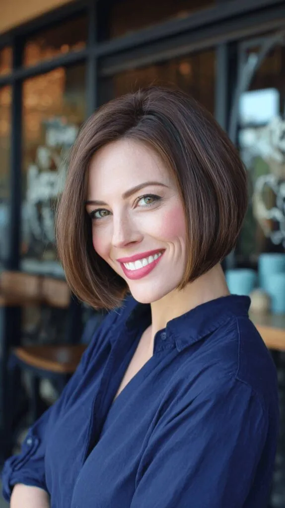 Chic Blunt Bob with Subtle Texture