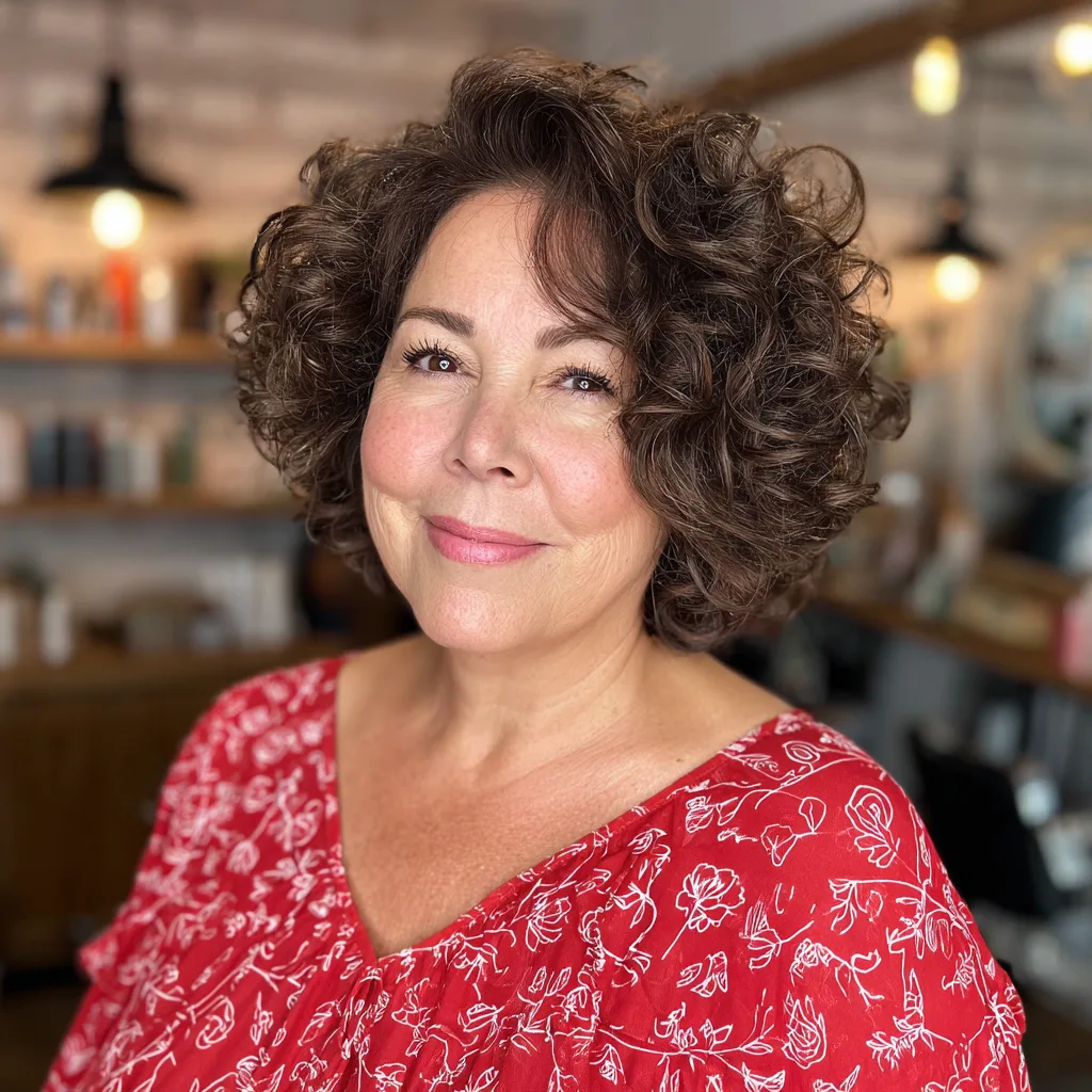 Chic Curly Bob with Defined Curls
