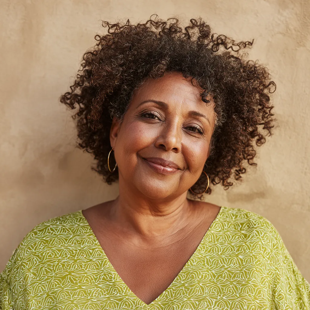 Chic Curly Bob with Natural Volume
