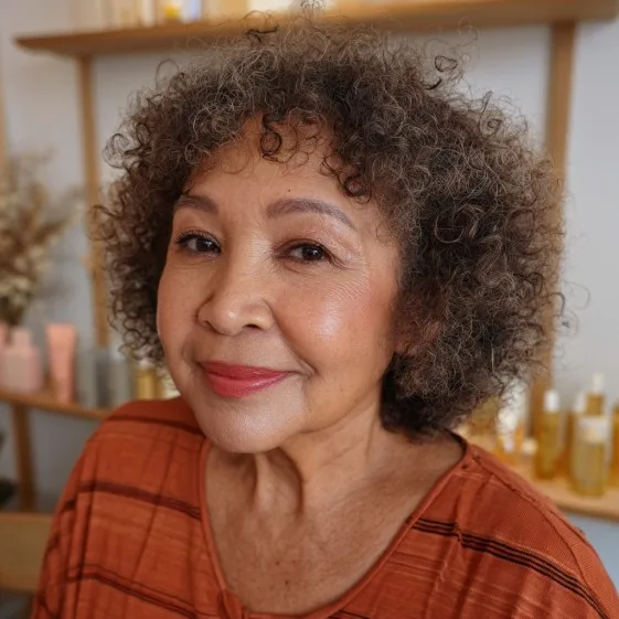 Chic Curly Crop with Natural Volume