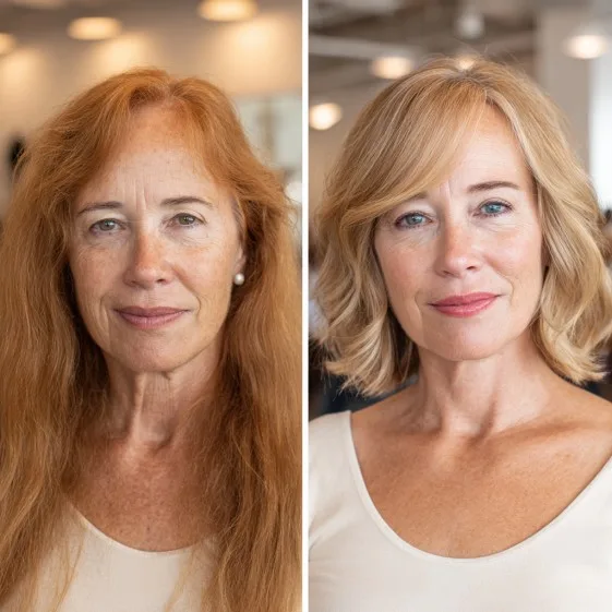 Chic Layered Bob with Soft Beachy Waves