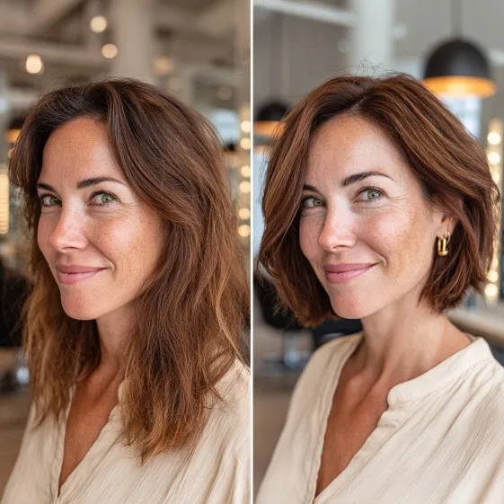 Chic Layered Bob with Soft Waves