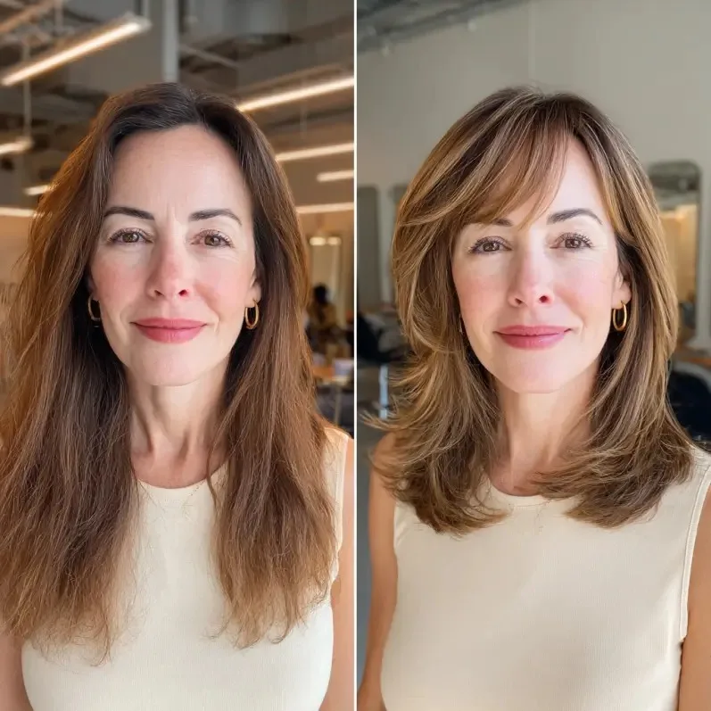 Chic Layered Face-Framing Cut