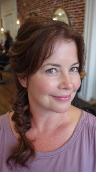 Chic Loose Side Braid with Soft Volume