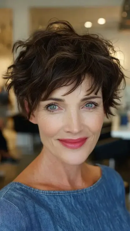 Chic Messy Pixie Cut with Textured Layers